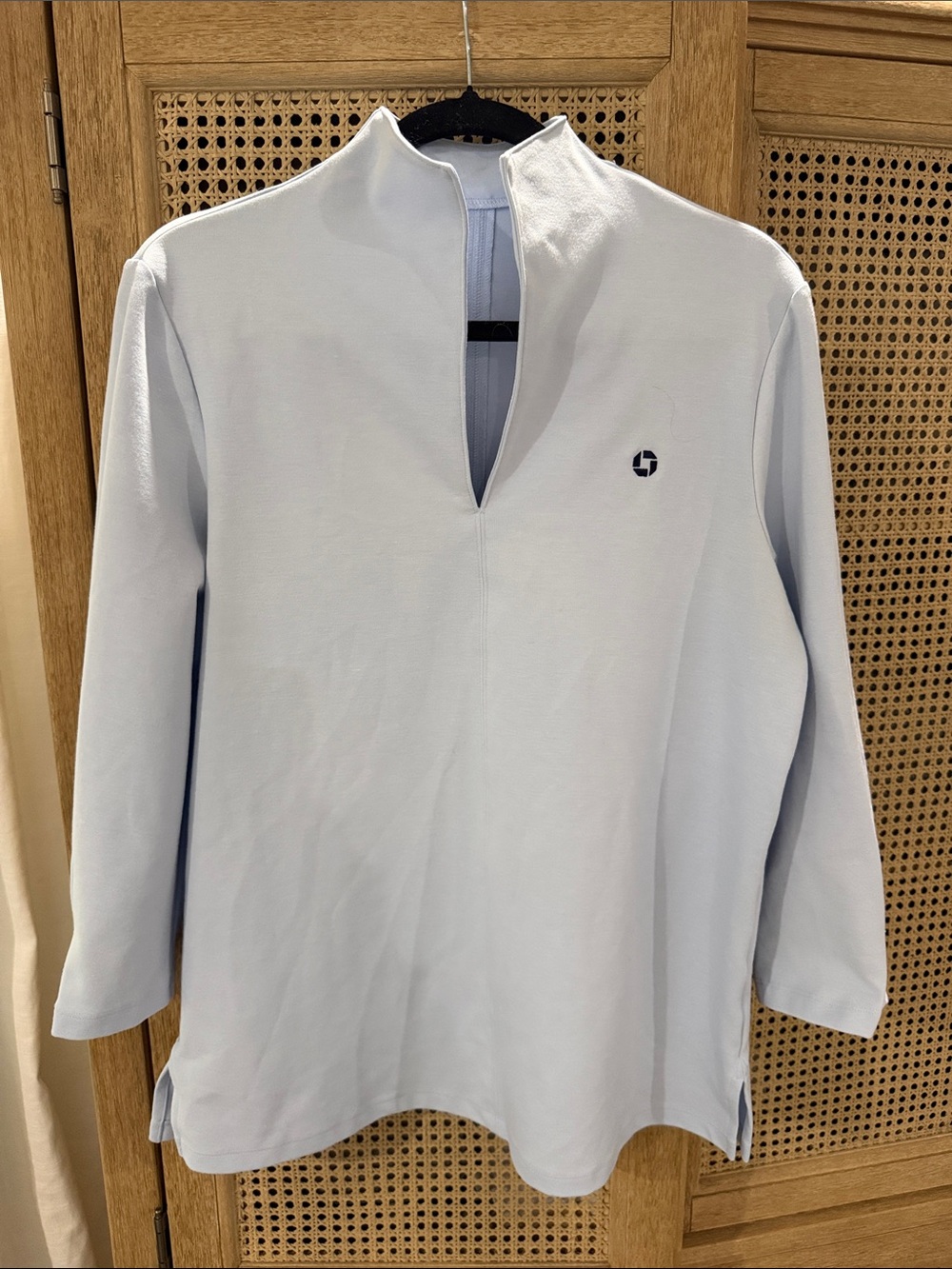 Lands' End Light Blue Women's Quarter-Zip Pullover